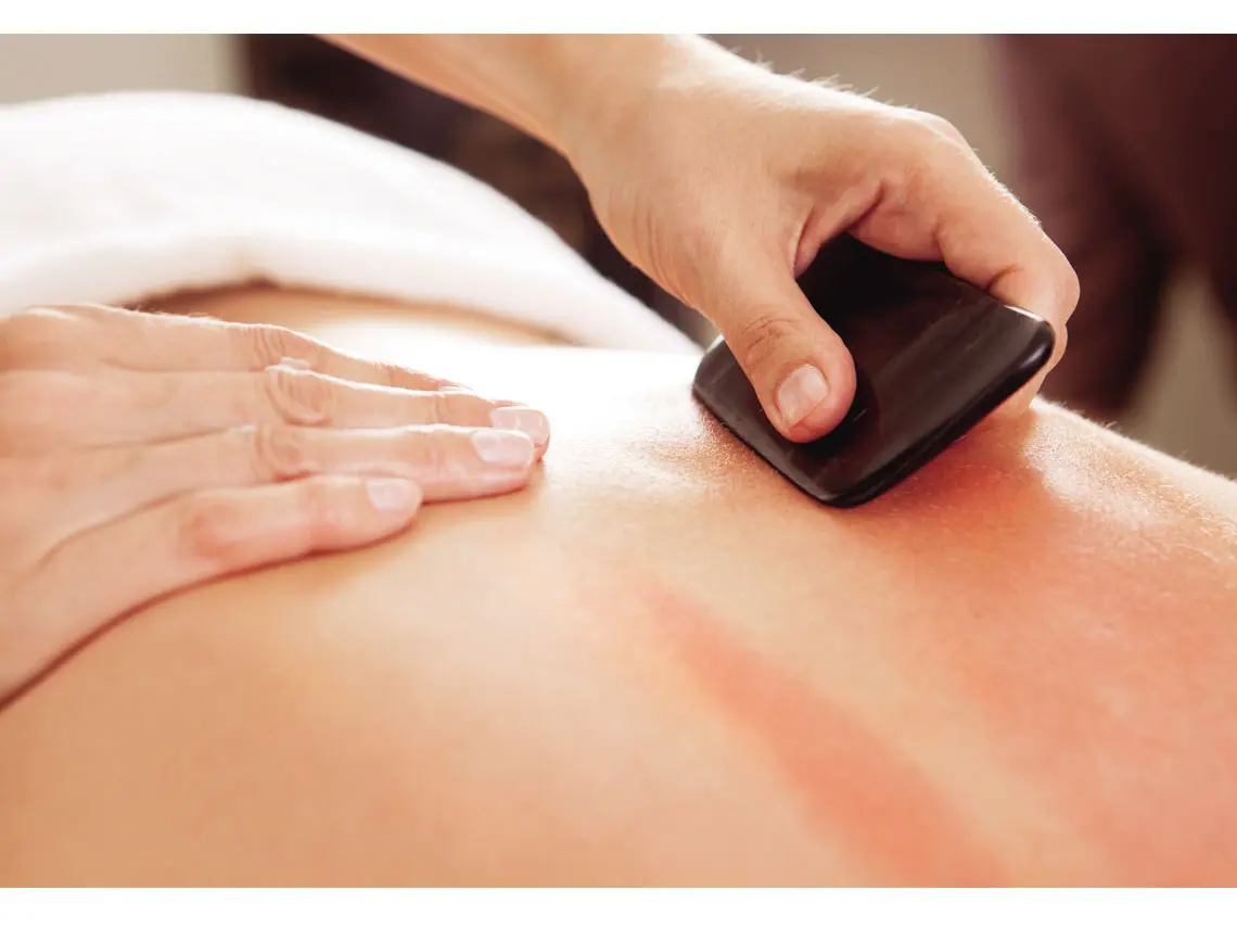 gua sha before and after