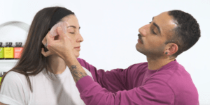 gua sha on face