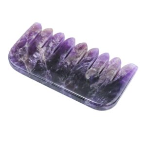 amethyst comb gua sha