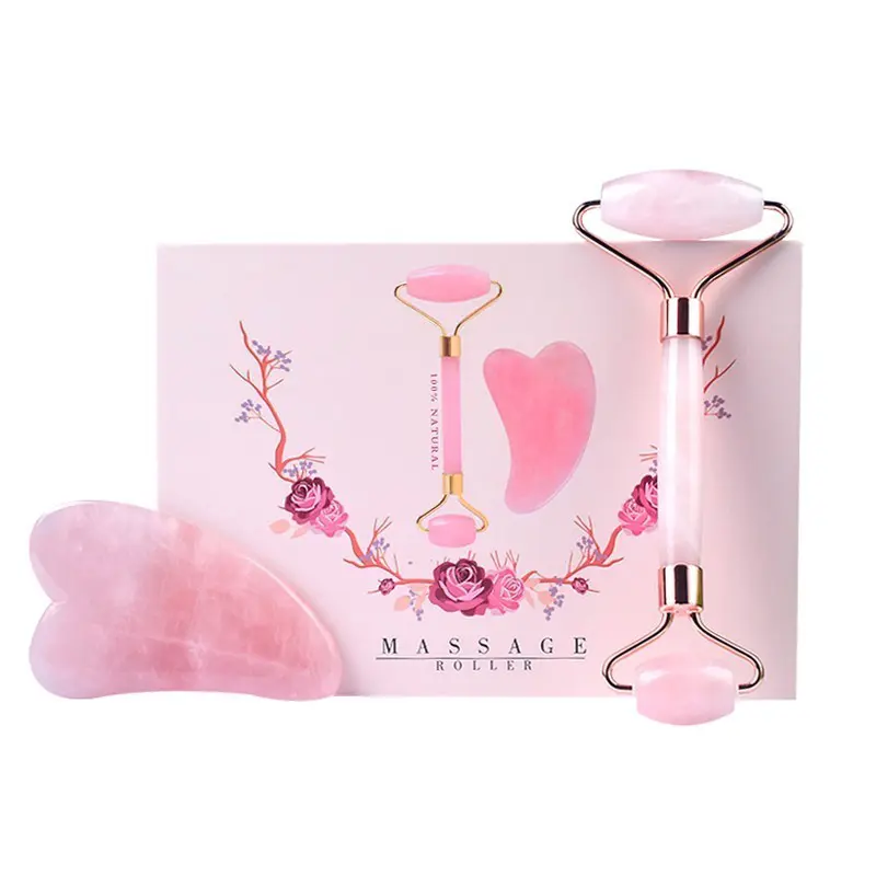 rose quartz gua sha roller