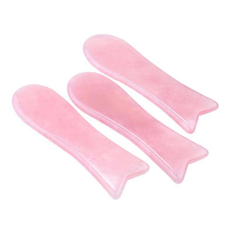 rose quartz fish gua sha1