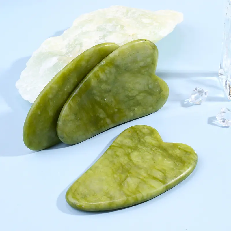 green jade gua sha display