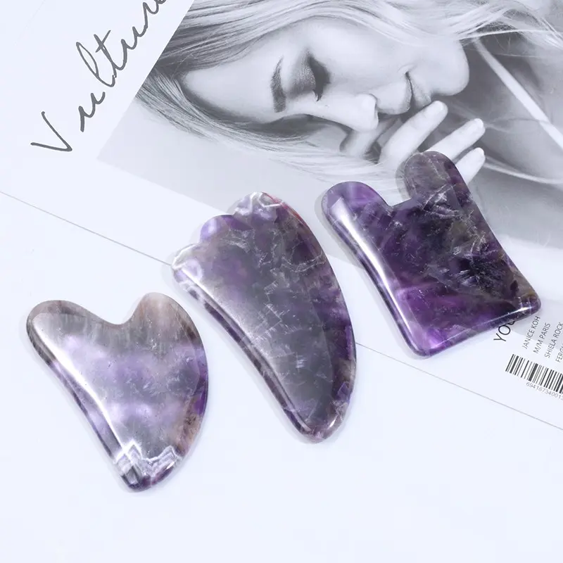 amethyst gua sha