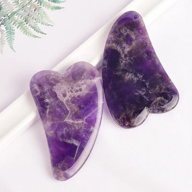 v amethyst gua sha