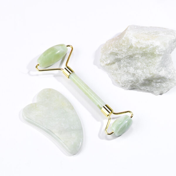 Xiuyan Crystal Jade Roller Gua Sha Set - Image 3