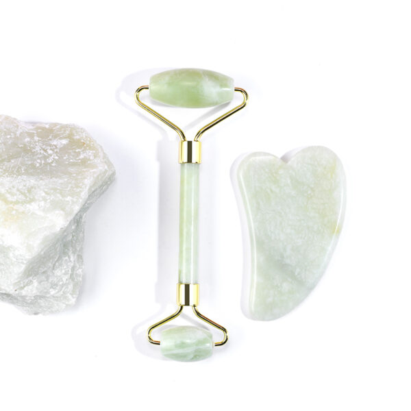 Xiuyan Crystal Jade Roller Gua Sha Set - Image 5