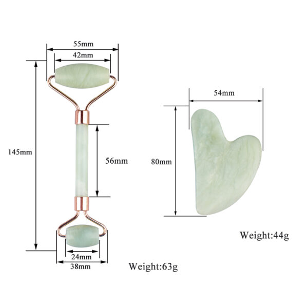 Xiuyan Crystal Jade Roller Gua Sha Set - Image 6