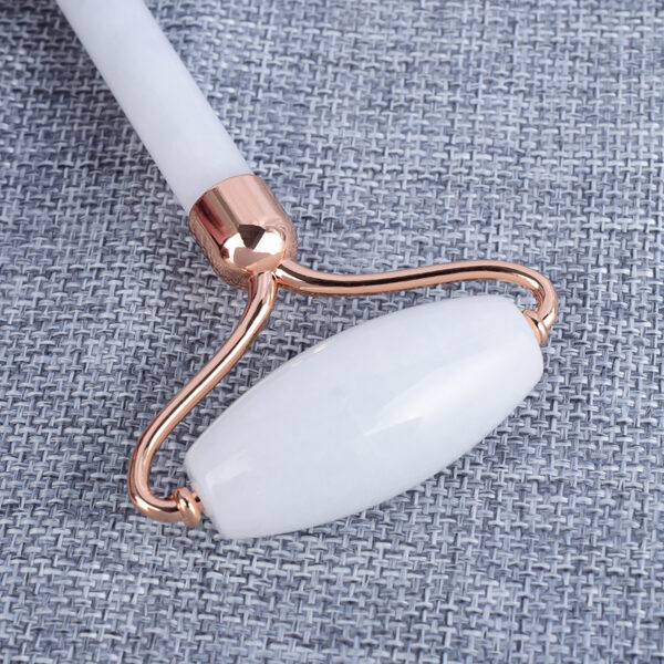 White Jade Face Roller Natural Massager Stone - Image 4