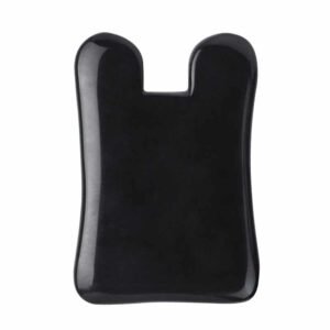 concave black obsidian gua sha