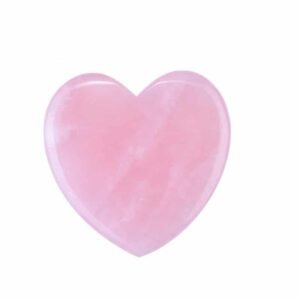 heart rose quartz gua sha