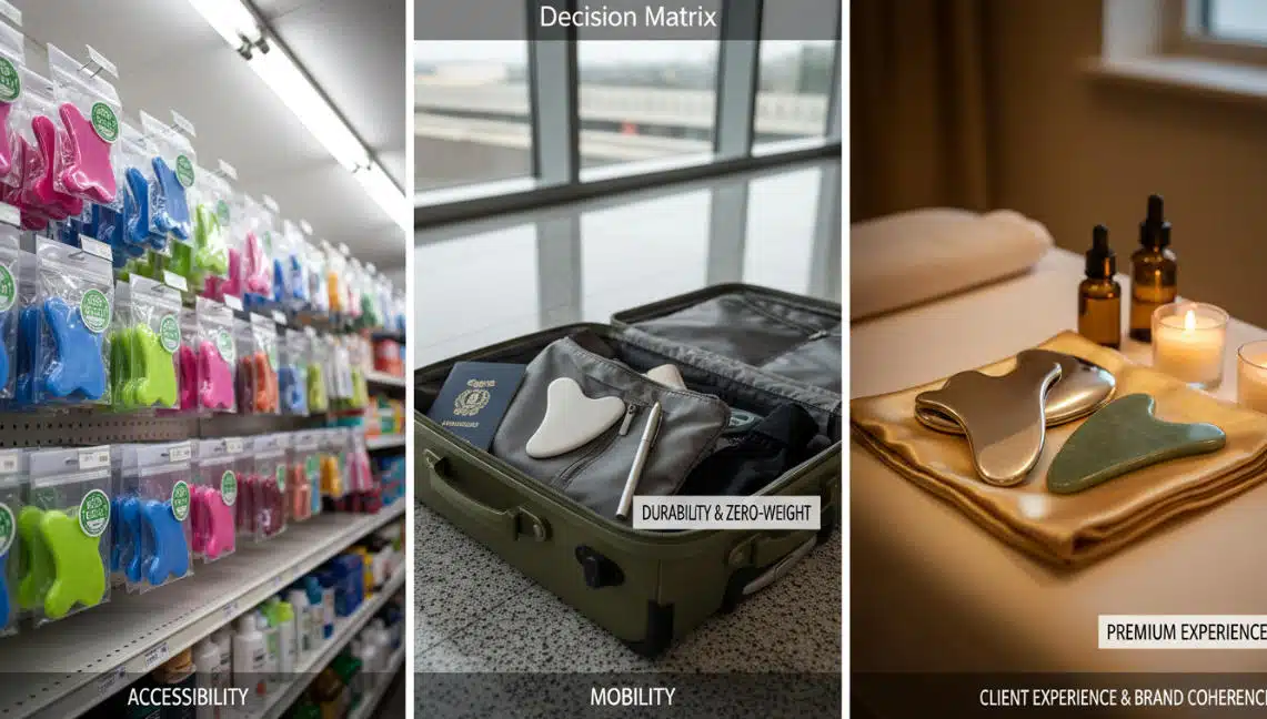 The Distinct Market Positioning of Plastic, Jade, and Stainless Steel Materials