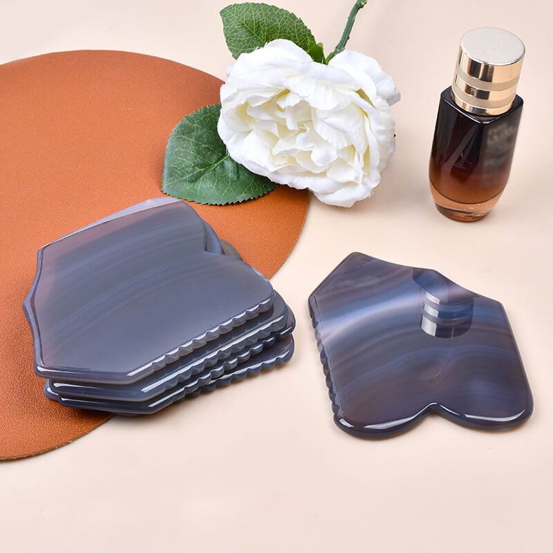 gray agate gua sha massager