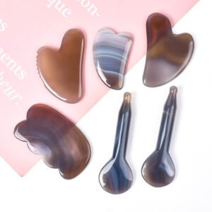 gray agate gua sha massager