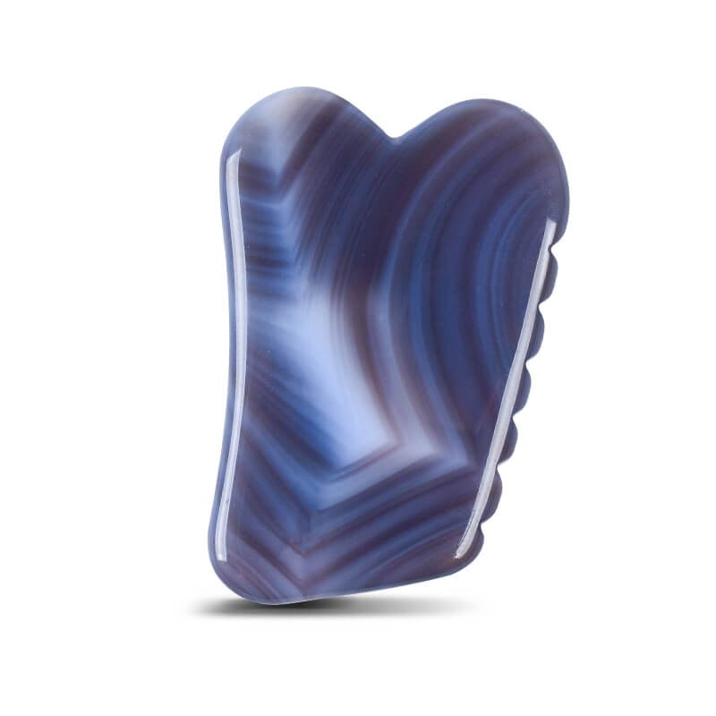 gray agate gua sha tool