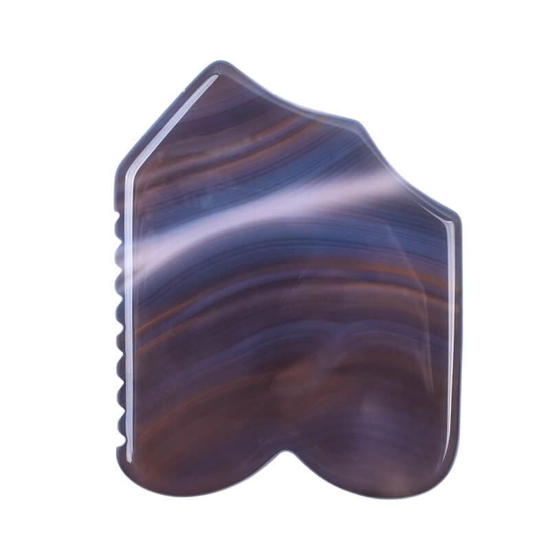gray agate gua sha tools