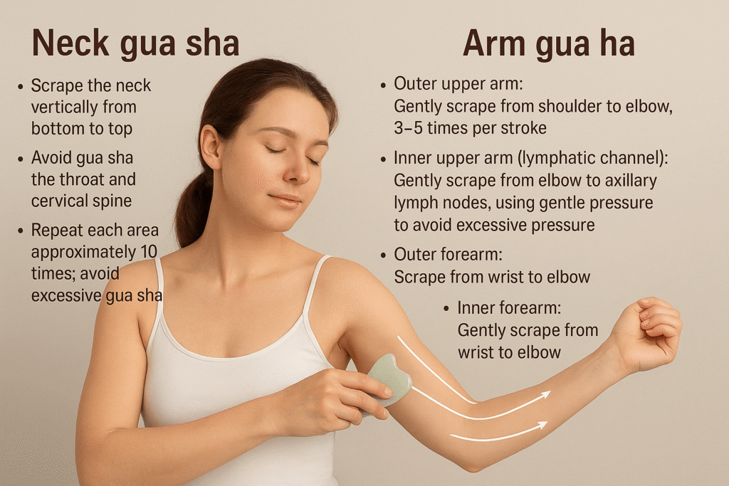 how to use gua sha for lymphatic drainage