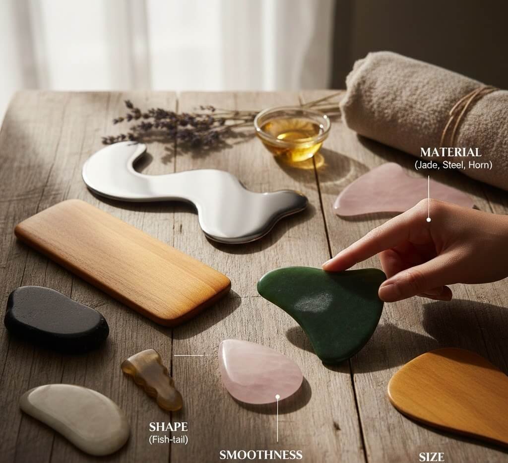 Four Factors for Choosing Body Gua Sha tools