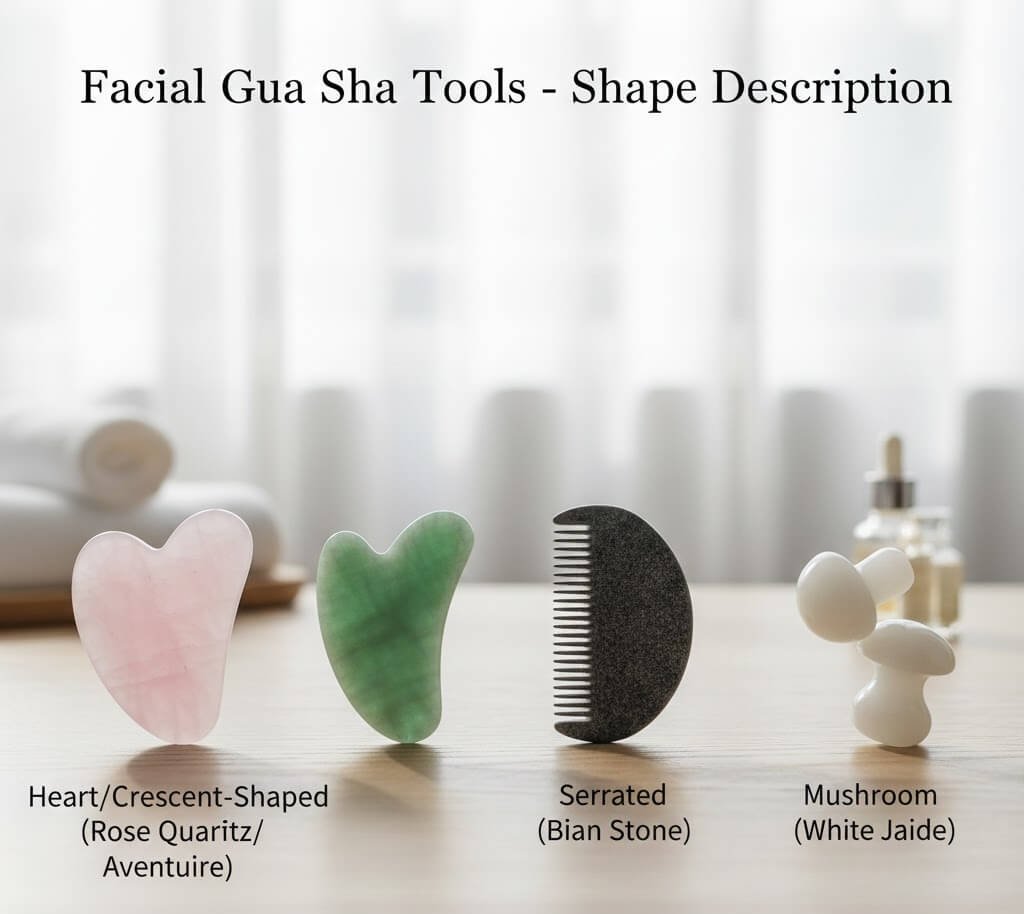 facial gua sha tool shape