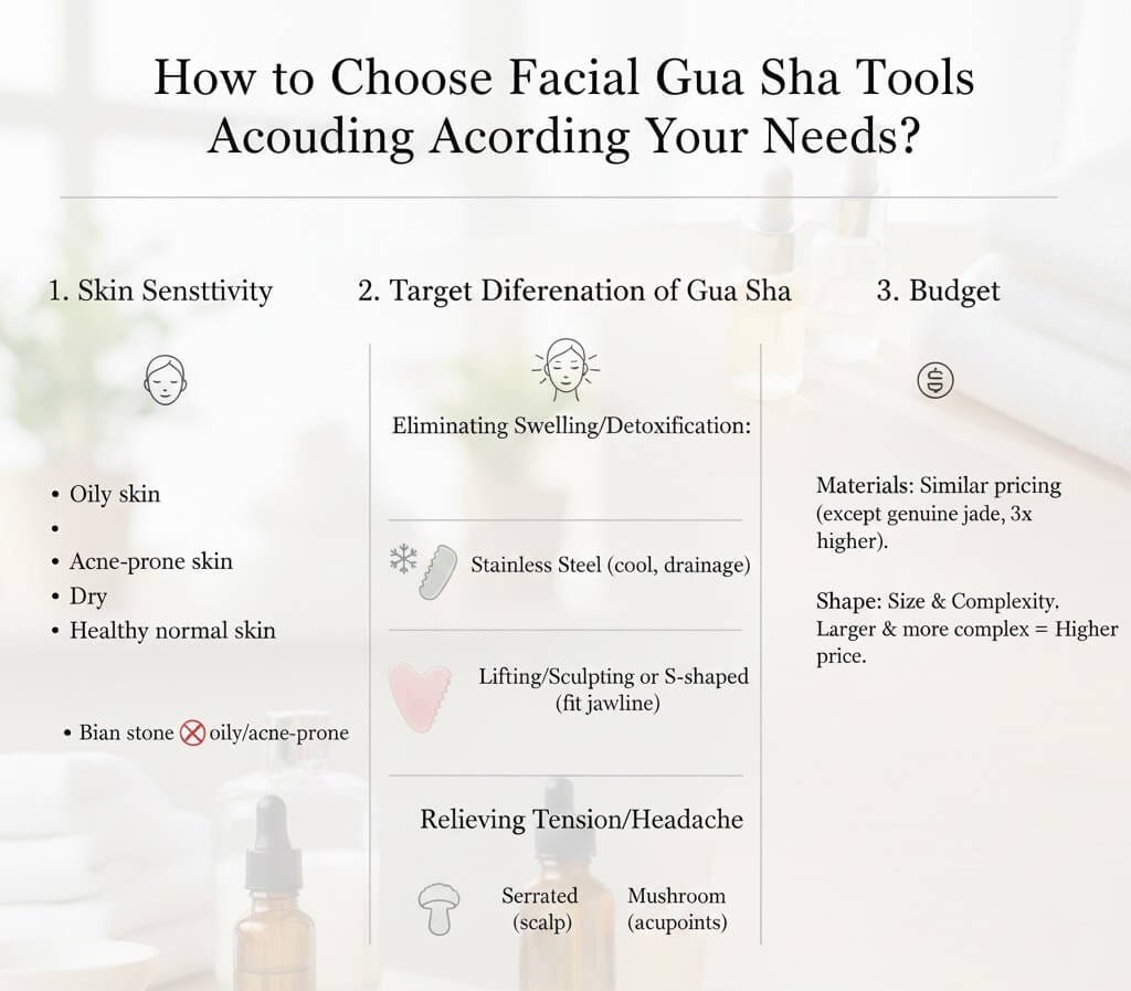 how to choose facial gua sha tools