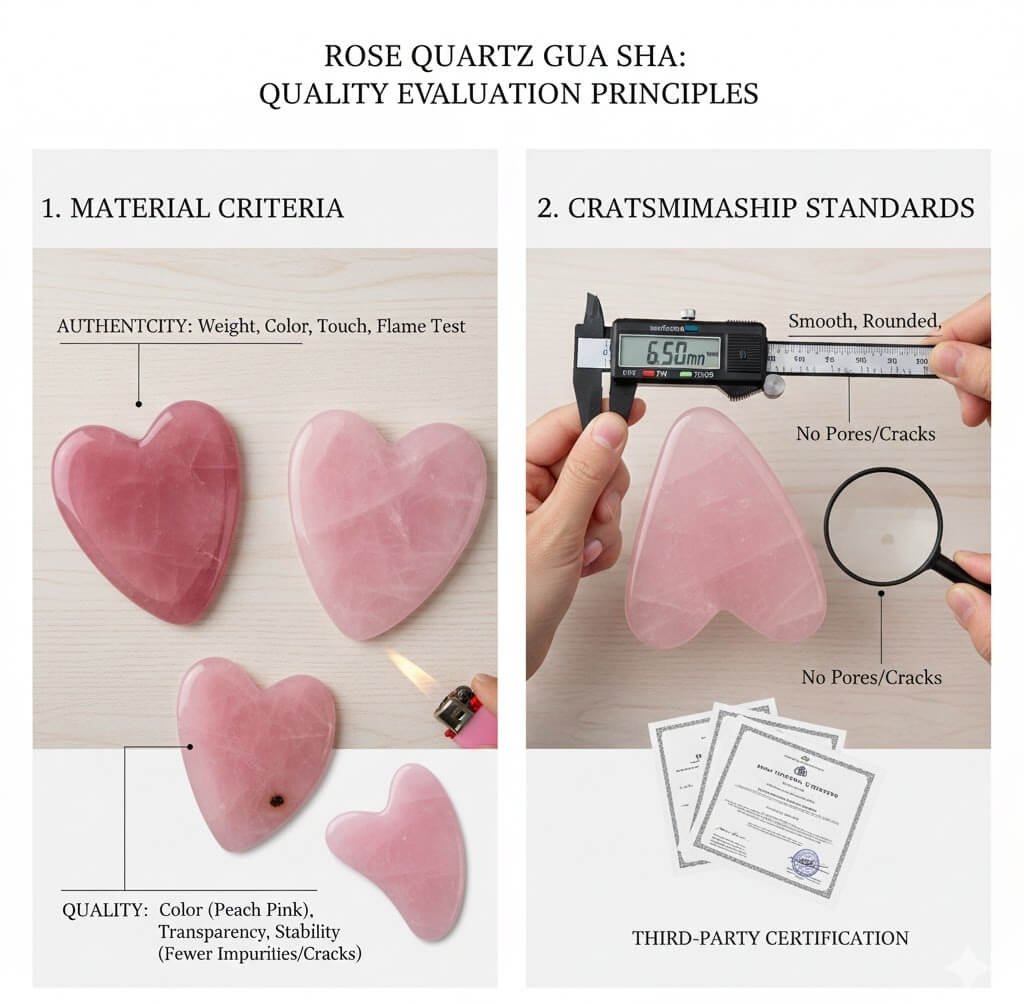 Quality of Rose Quartz Gua Sha Tools