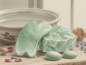 green aventurine gua sha materials