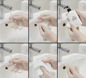 how to clean glass gua sha