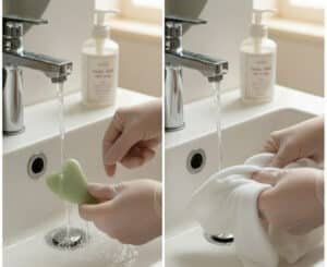 how to clean jade gua sha