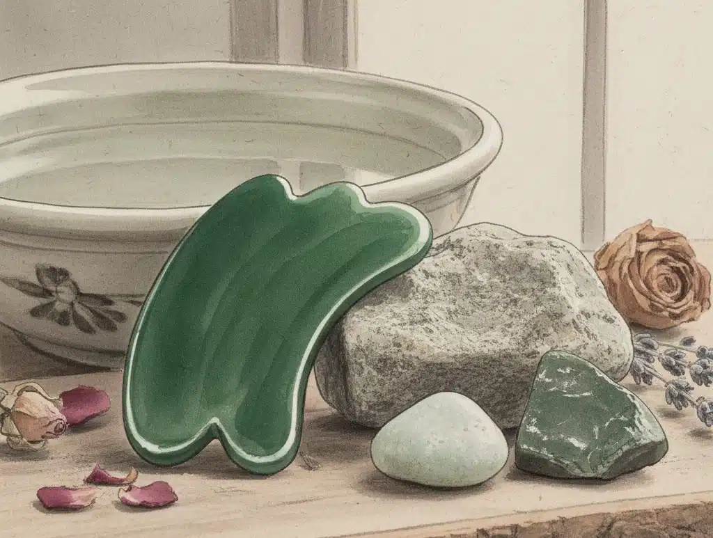 jade gua sha materials