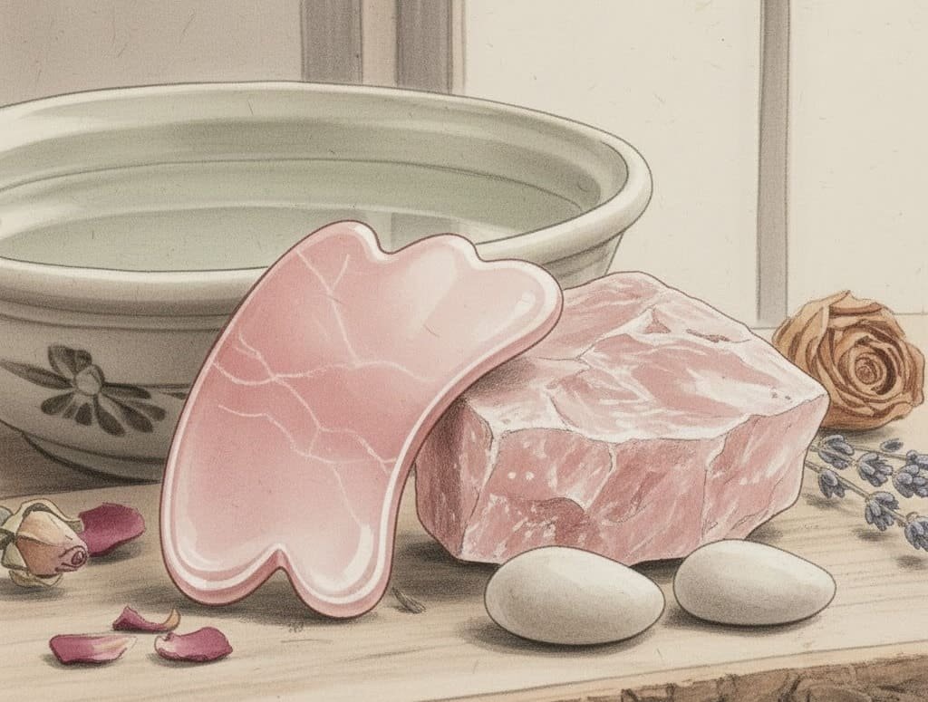 rose quartz gua sha materials