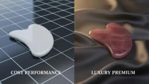 rose quartz vs ceramic gua sha