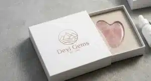gua sha custom logo on packaging
