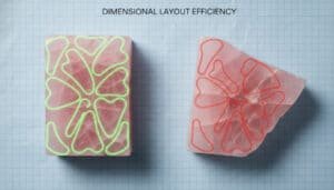 This shows the differences in the arrangement design of gua sha stones under different grades of rose quartz rough.
