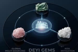 This shows three raw stones arriving at the gua sha manufacturer from different parts of the world.