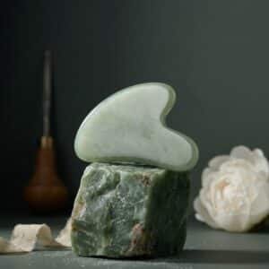 natural green jade gua sha