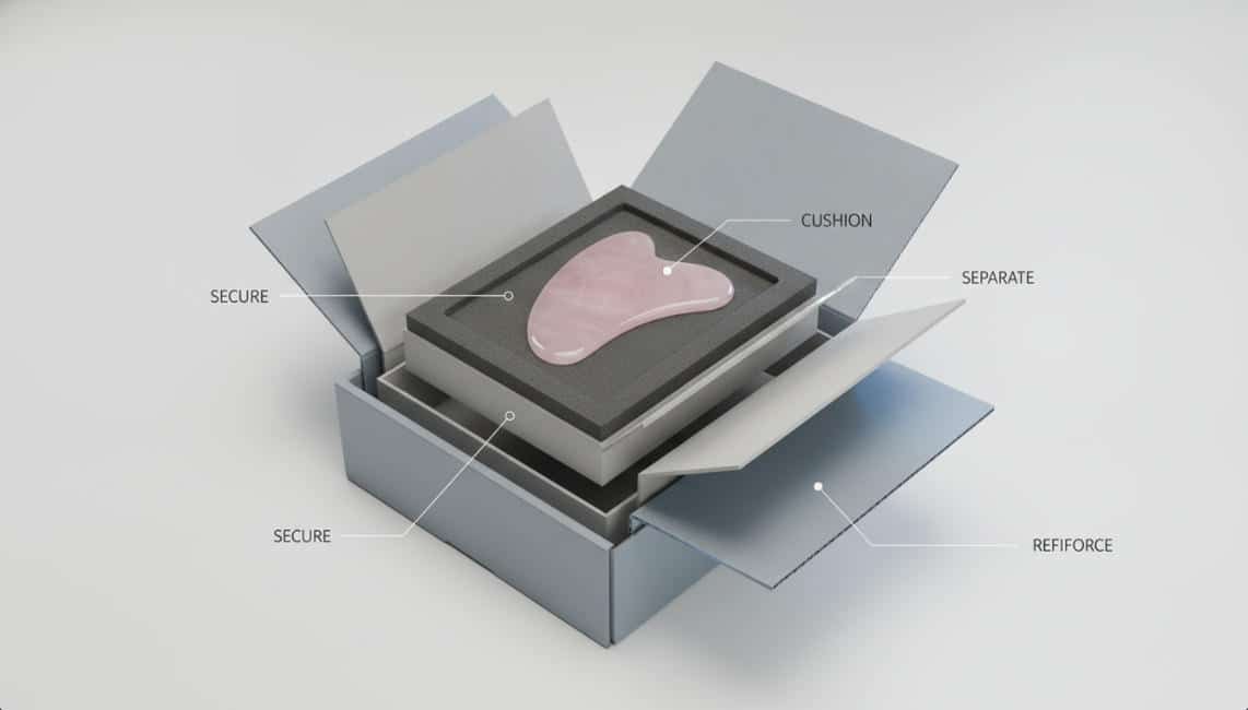 Breakdown of Gua Sha Packaging Custom Structure