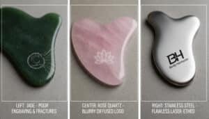Gua Sha logo custom on different material