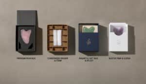 different gua sha packaging