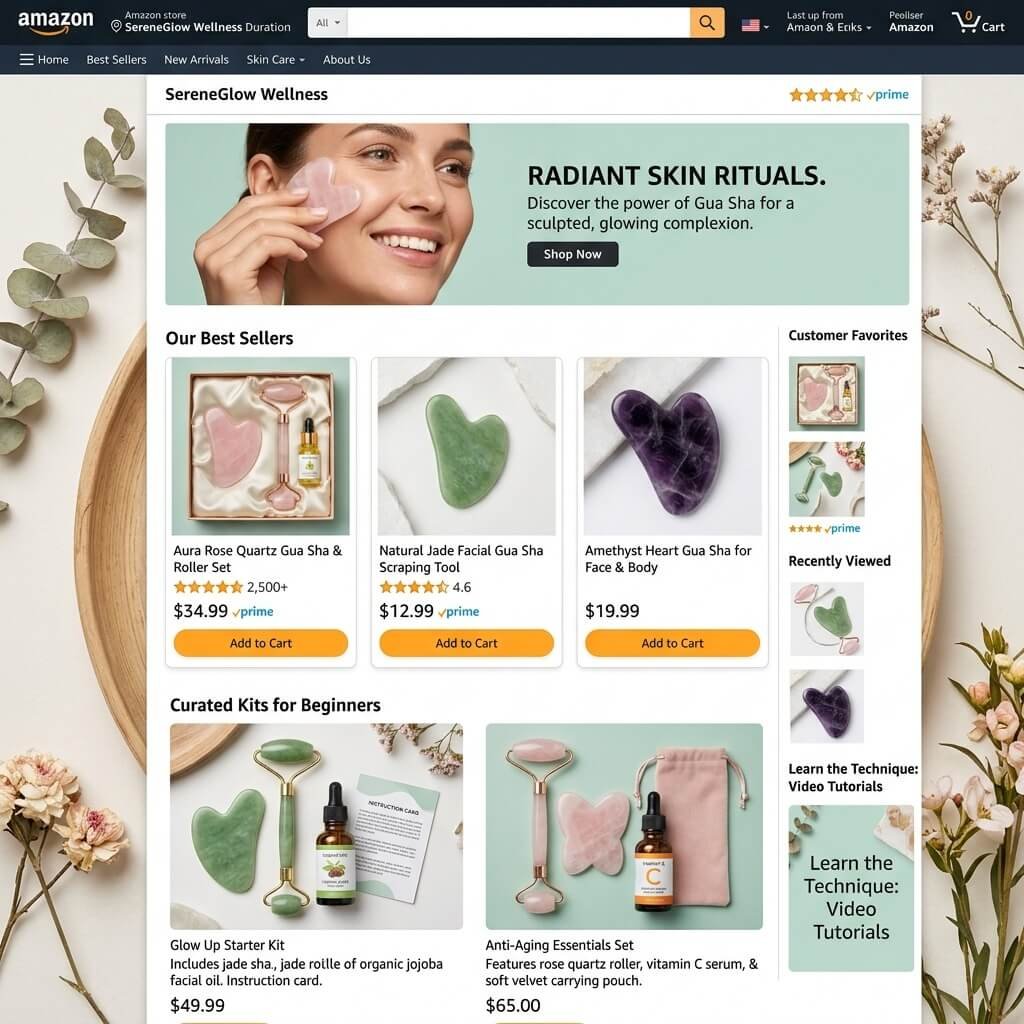 gua sha logo custom amazon