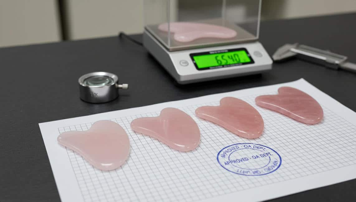 rose quartz gua sha custom process