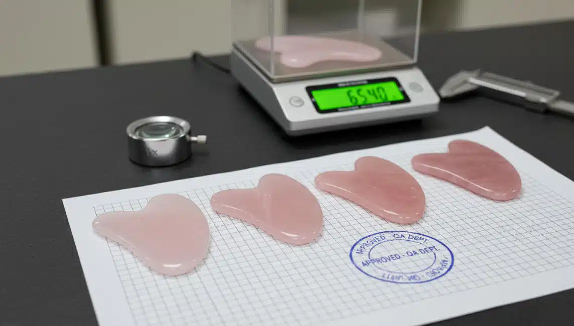rose quartz gua sha custom process