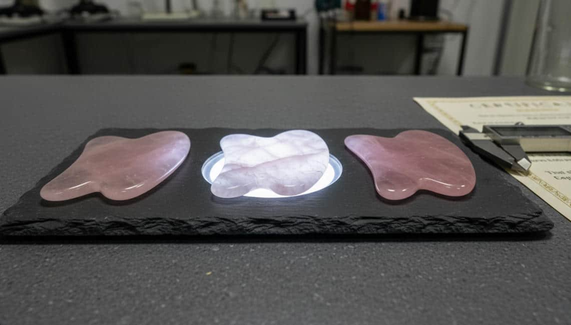 rose quartz gua sha raw material choose