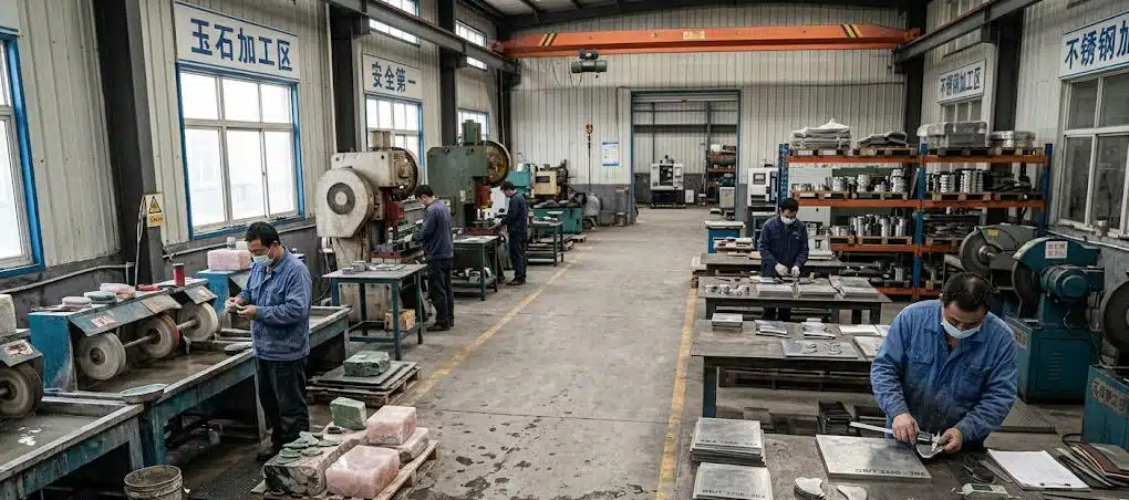 Actually gua sha manufacturer production floor