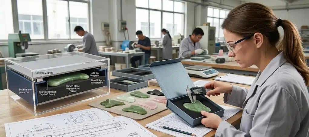 Insert Depth Miscalculation for gua sha packaging