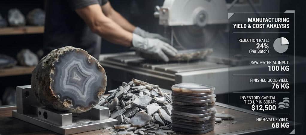 gray agate gua sha production