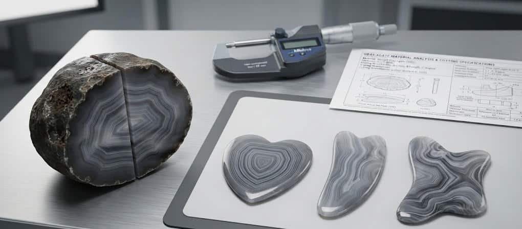 gray agate gua sha wholesale Identical Texture
