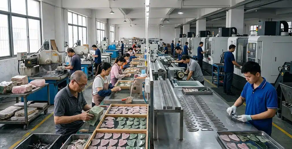 Stainless Steel and Stone Gua Sha Production Line