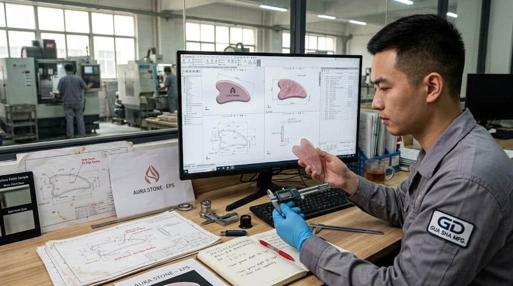 from 3d model to perfect gua sha tools