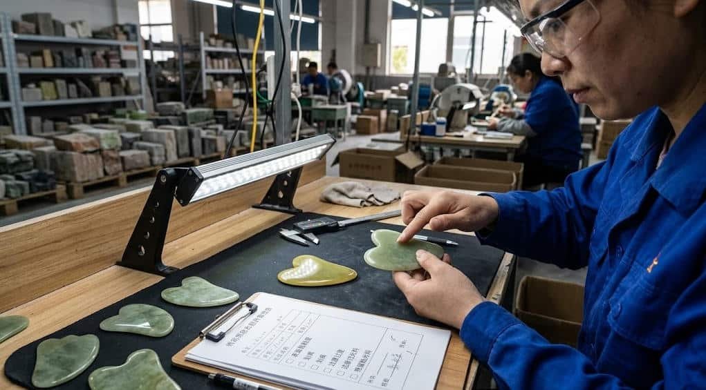 Final Quality Inspection Process for Finished Gua Sha Products