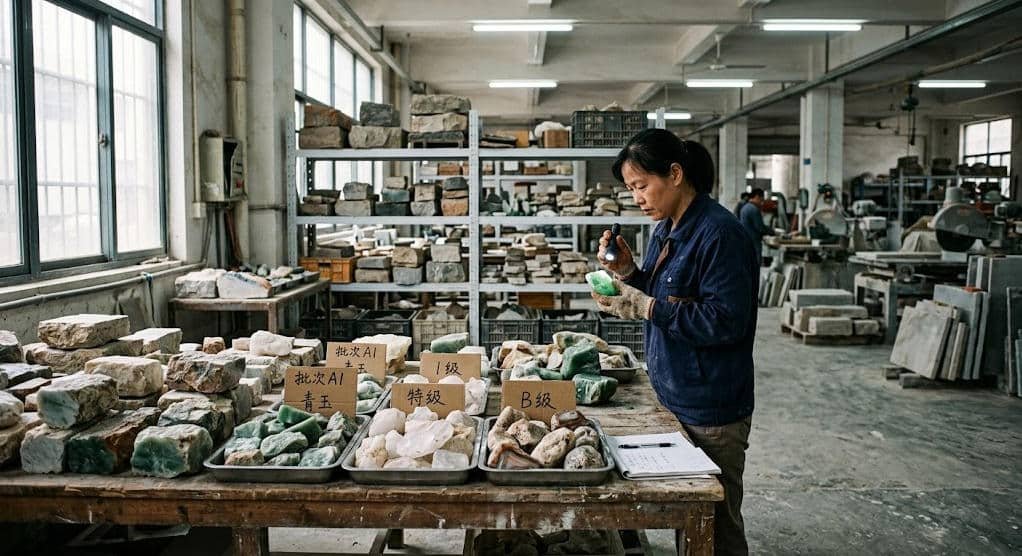 Quality Grading Inspection of Raw Stones for Gua Sha