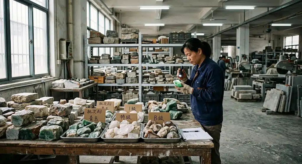 Quality Grading Inspection of Raw Stones for Gua Sha
